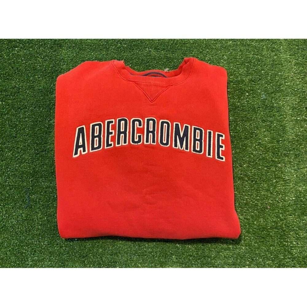 Vintage Abercrombie & Fitch crewneck large Y2K spell out red adult sweatshirt